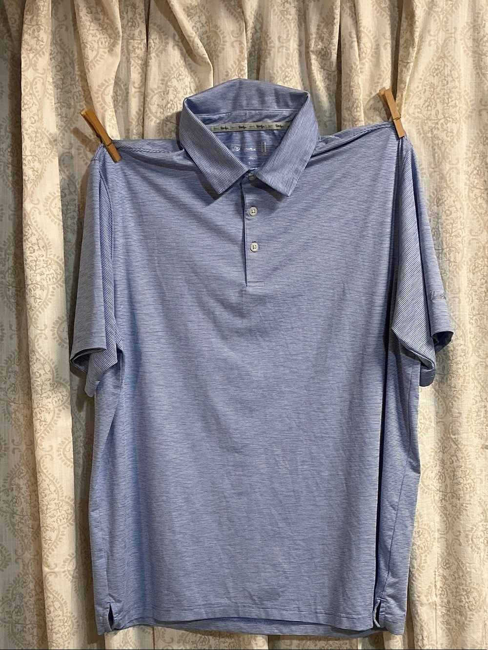Walter Hagen Heathered Sky Blue Polo Shirt